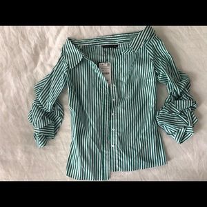 NWT Zara striped button down